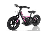 FEBRUARY PRE ORDER - Revvi 12” Kids Electric Bike - Pink - MotoX1 Motocross ATV 