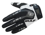 GREEN - WULFSPORT Cub Attack Kids Junior Motorbike Motocross Gloves - MotoX1 Motocross ATV 