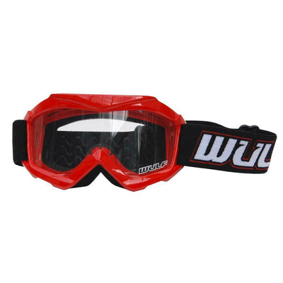 RED - Wulfsport Cub Tech Motocross Goggles Kids Youth MX Off Road Dirt Bike Goggle - MotoX1 Motocross ATV 