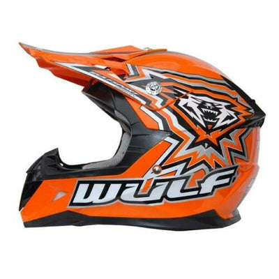 WULFSPORT CUB FLITE-XTRA  KIDS MX HELMET - ORANGE - MotoX1 Motocross ATV 