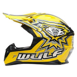 WULFSPORT CUB FLITE-XTRA  KIDS MX HELMET - BLACK - MotoX1 Motocross ATV 